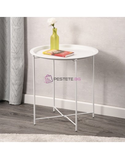 Кръгла сгъваема масичка за тераса балкон